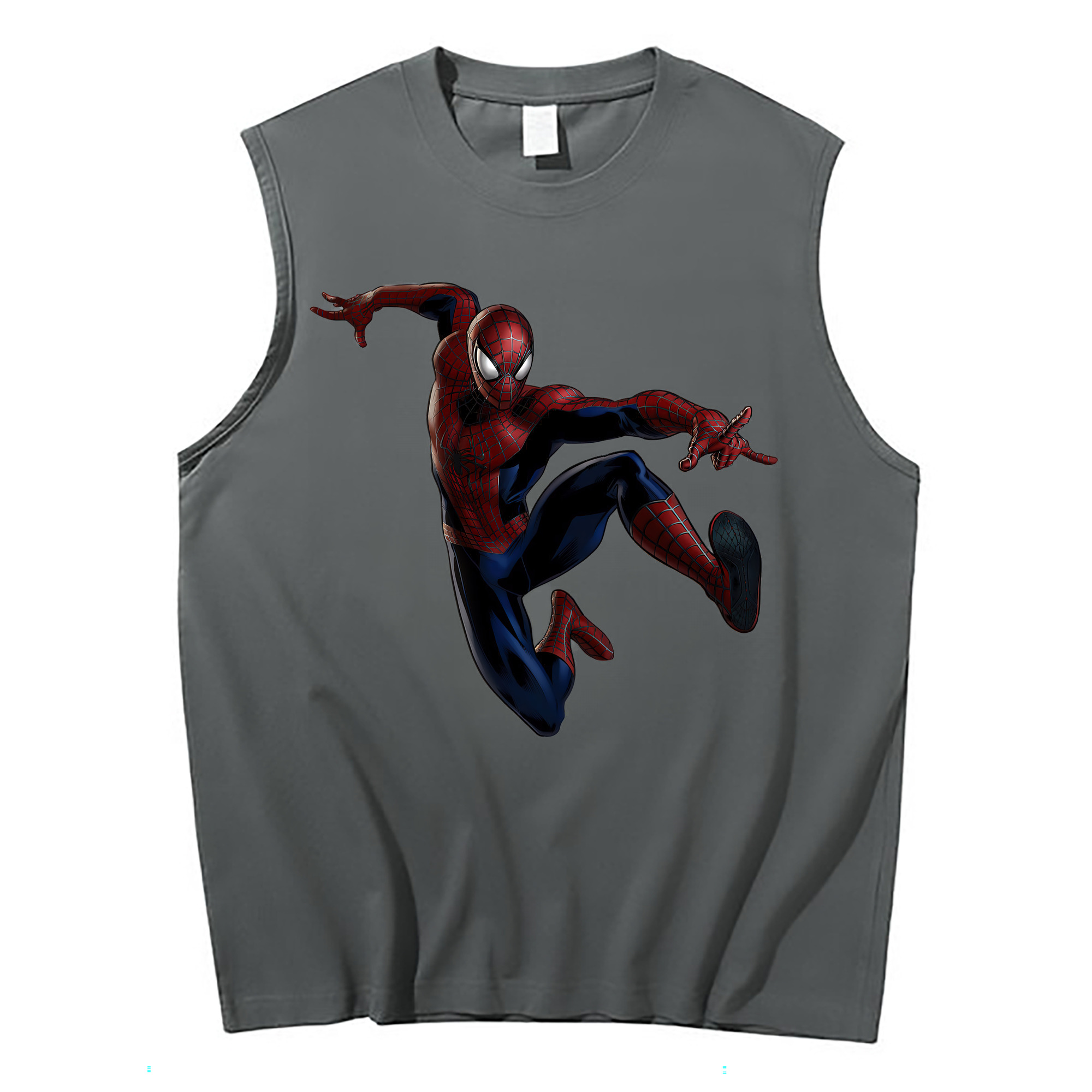 （画像用） Spider Man スパイダーマン コットン100％タンクトップ（フロントプリント）